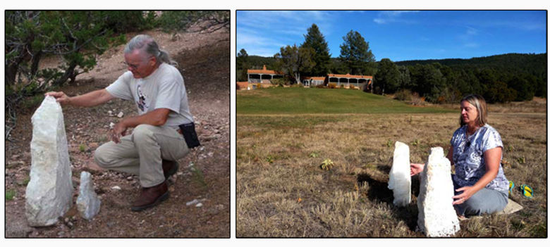 Mark Hooper and Trudy Bakerwith Selenite